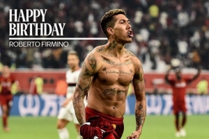 利物浦祝菲尔米诺34岁生日快乐，效力期间出战362场111球76助