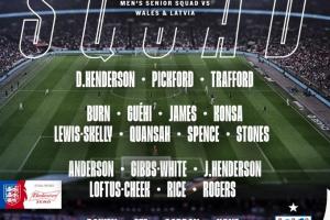 英格兰名单：萨卡回归，拉什福德在列，贝林、福登、格拉利什落选