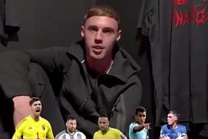 👀帕尔默选五人制阵容：裤袜、梅西、内马尔、拉维尔+自己